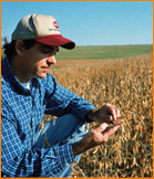 guy in field